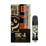 THC-A Vape Cartridge With Delta 8 + THC-P – Hawaiian Snow – Sativa 2G – Half Bak’d